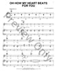 Oh How My Heart Beats For You piano sheet music cover